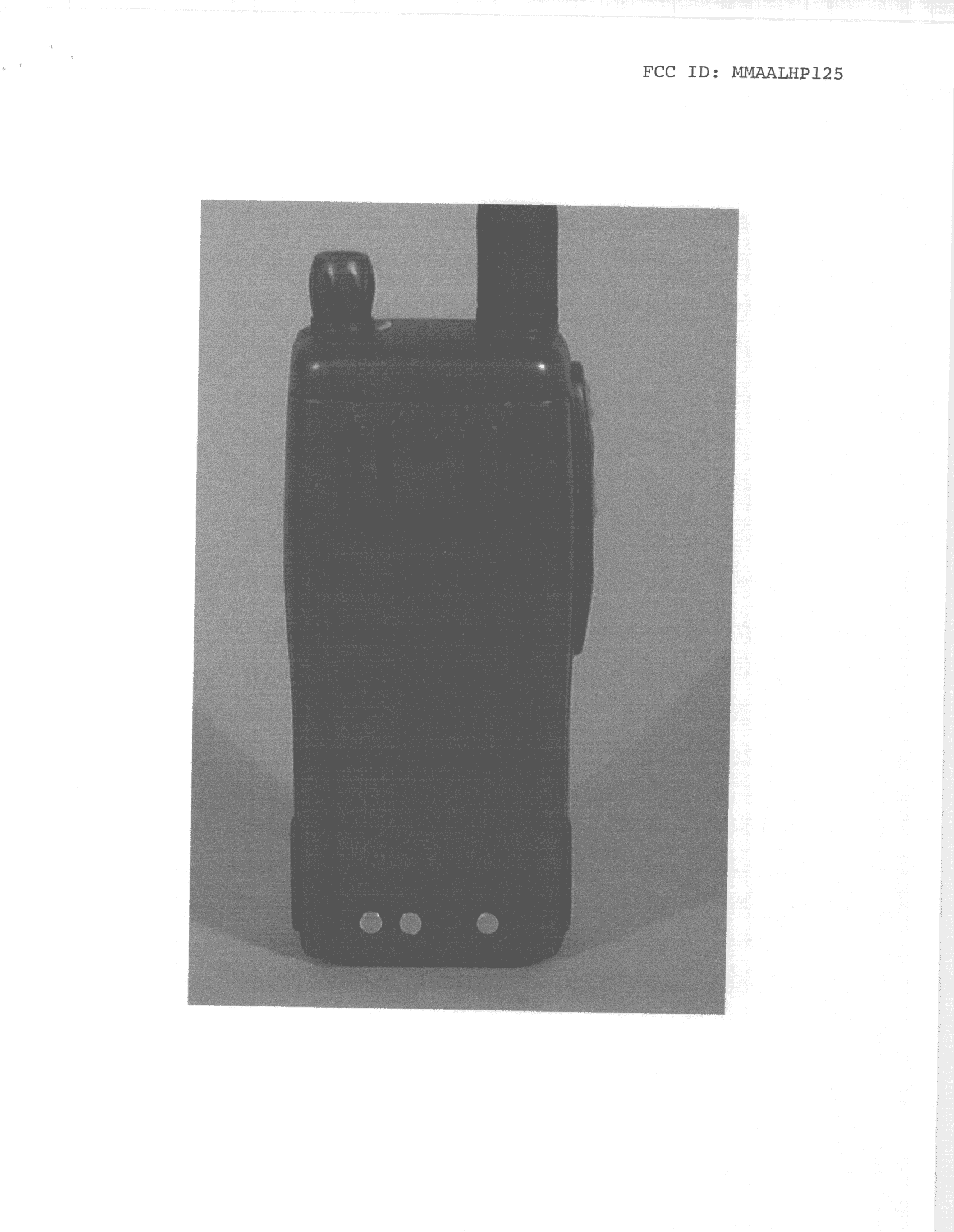 TNB - Licensed Non-Broadcast Station Transmitter - FCC ID MMAALHP125 - Midland Radio Corporation (4)