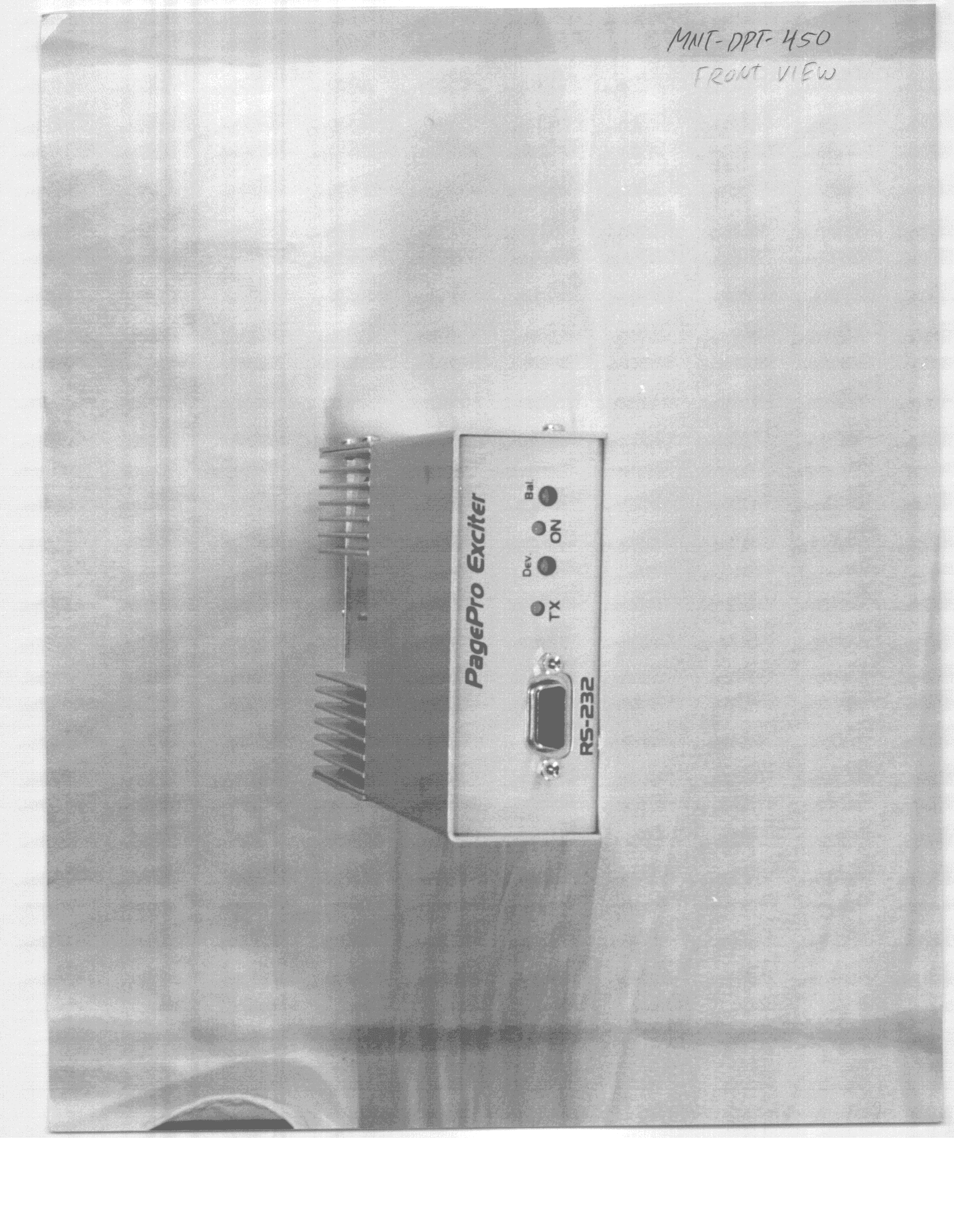 TNB - Licensed Non-Broadcast Station Transmitter - FCC ID MNTDPT-450 - Vytek Inc (2)