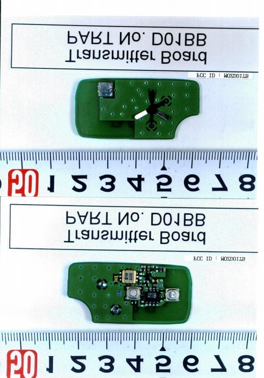Remote Keyless Entry System for Cars - FCC ID MOZD01TB - Tokai Rika Co Ltd