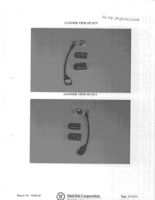 JBP - Part 15 Class B Computing Device Peripheral - FCC ID MQ4FE1200A - Abocom Systems Inc