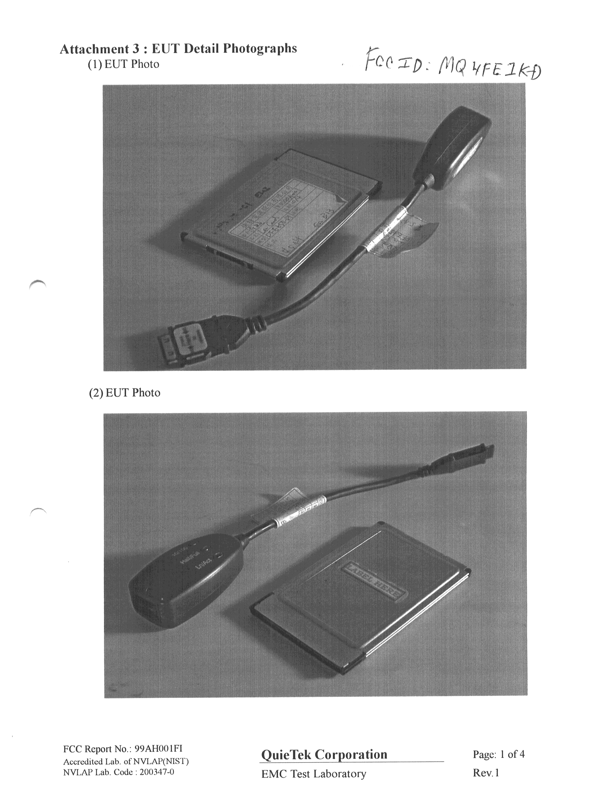 JBP - Part 15 Class B Computing Device Peripheral - FCC ID MQ4FE1KD - Abocom Systems Inc
