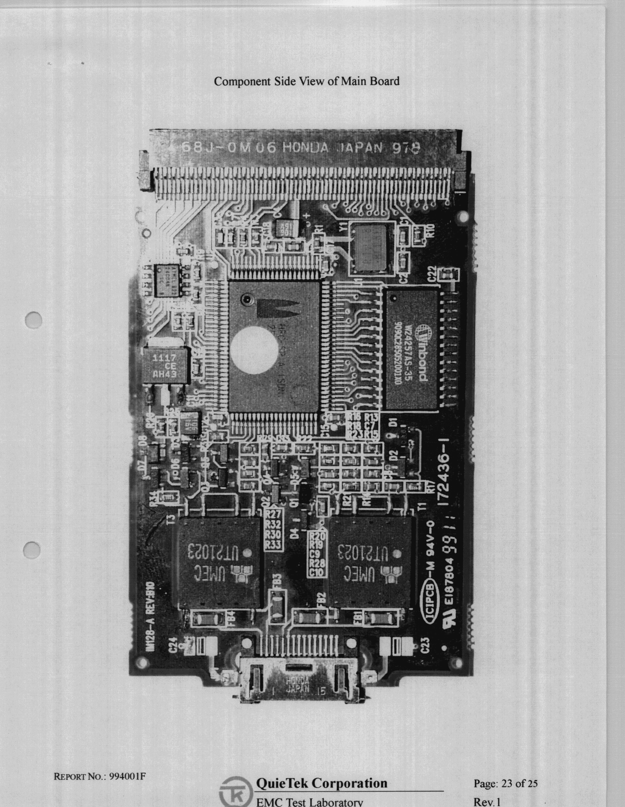 JBP - Part 15 Class B Computing Device Peripheral - FCC ID MQ4TA128 - Abocom Systems Inc