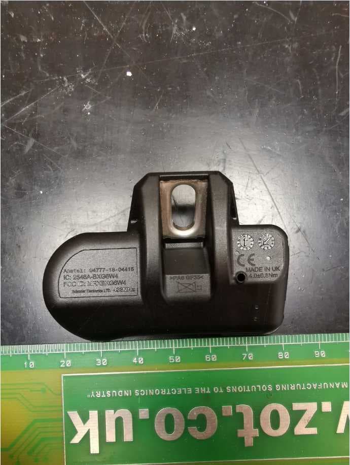 TPMS Transmitter - FCC ID MRXATFPE4 - Schrader Electronics