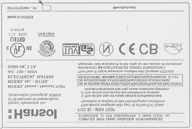17 INCHES COLOR MONITOR - FCC ID MSA720P - Hansol LCD Inc.