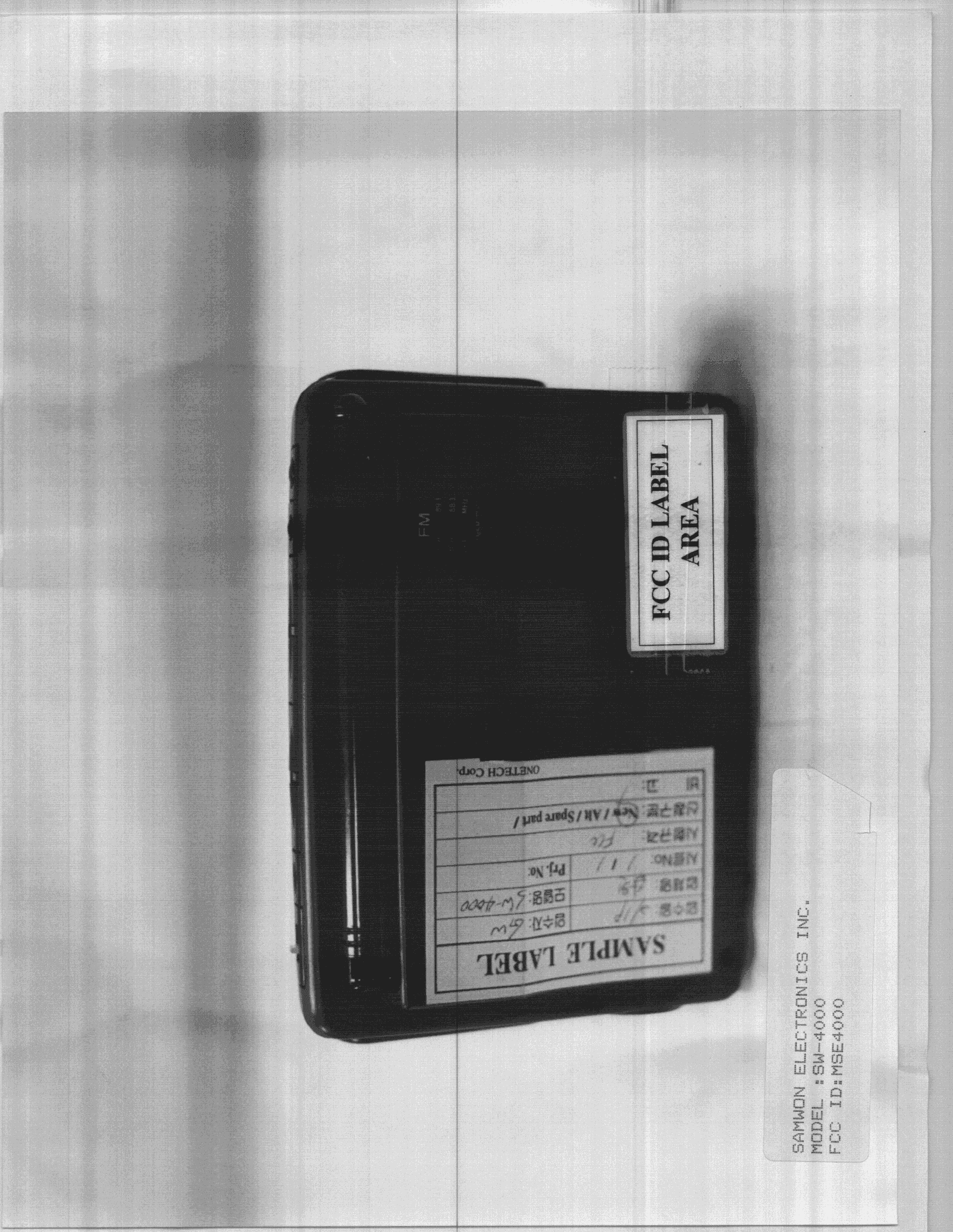 FM Transmitter - FCC ID MSE4000 - Samwon Electronics Inc (2)