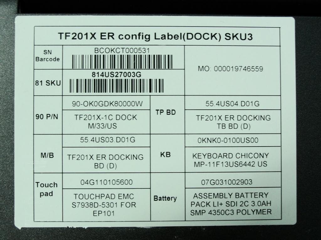 ASUS TRANSFORMER PAD - FCC ID MSQTF300TL - ASUSTeK Computer Inc (3)