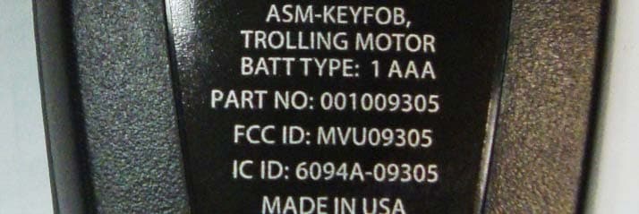 Wireless handheld remote key fob device - FCC ID MVU09305 - MotorGuide