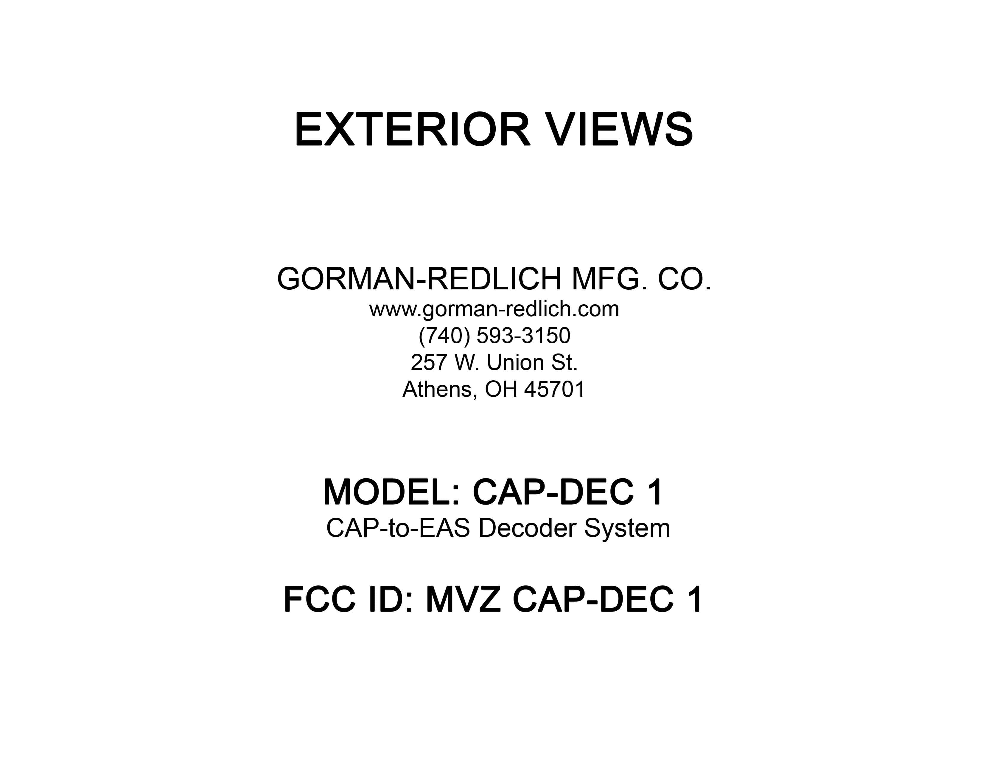 CAP Converter - FCC ID MVZCAP-DEC1 - Gorman Redlich Manufacturing Co (3)