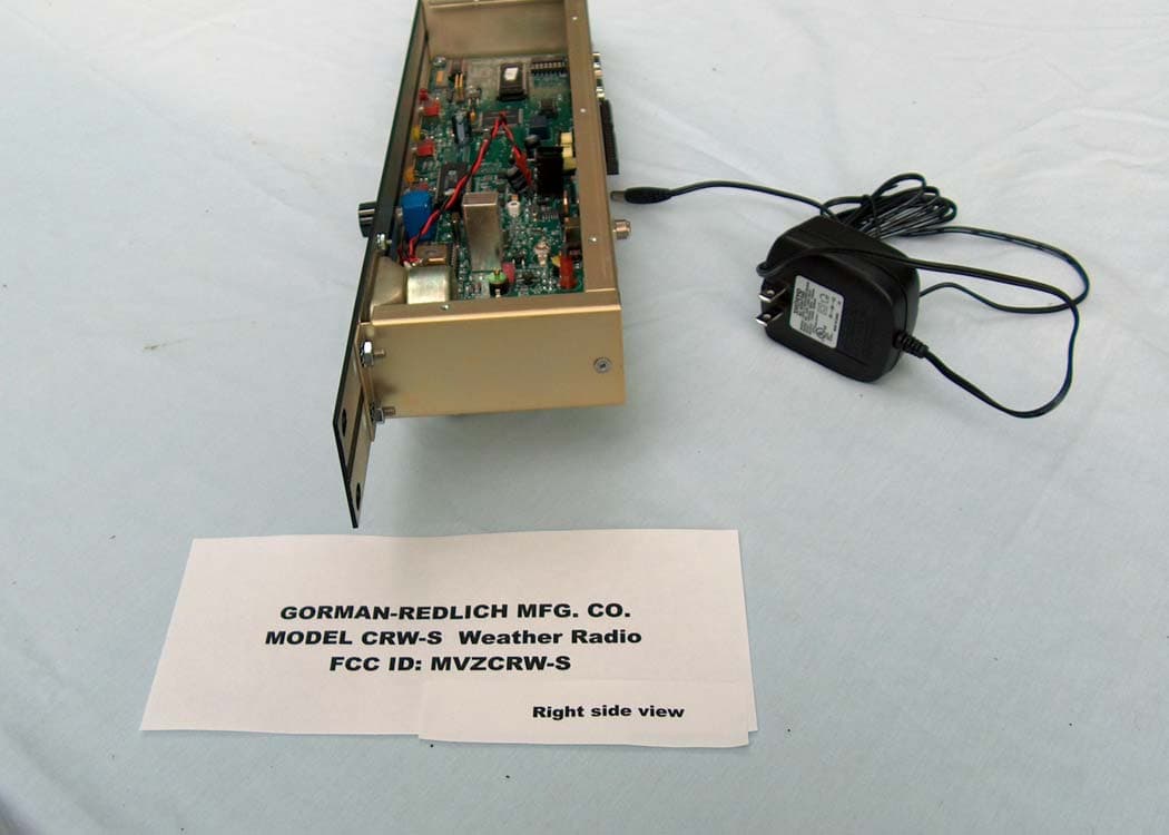 Weather Radio Receiver - FCC ID MVZCRW-S - Gorman Redlich Manufacturing Co (2)