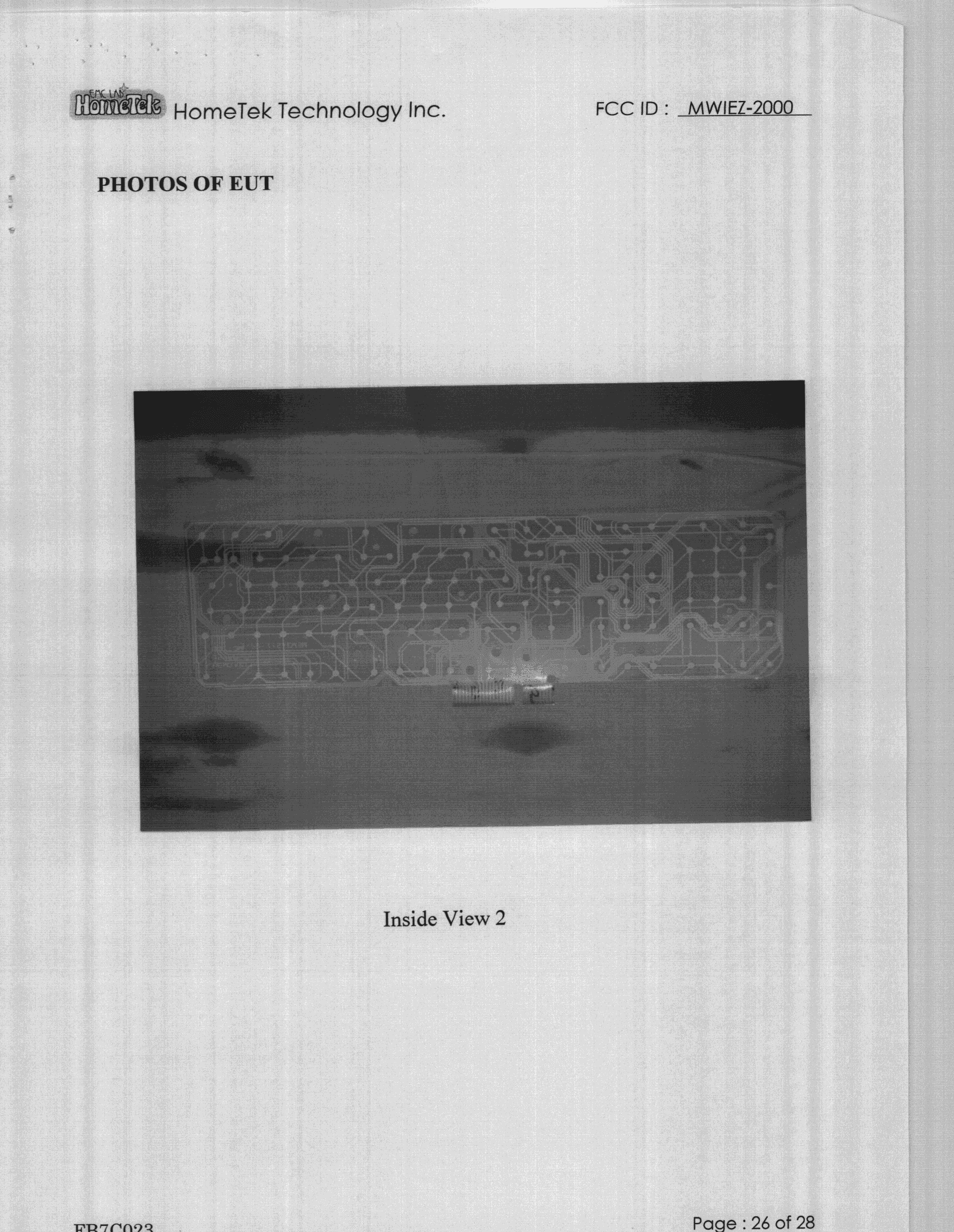 JBP - Part 15 Class B Computing Device Peripheral - FCC ID MWIEZ-2000 - Ezkey Corp. (2)