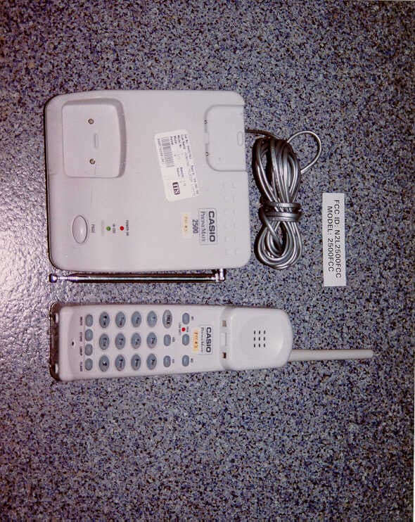 ETS - Part 15 Cordless Telephone System - FCC ID N2L2500FCC - Casio Phonemate Inc.