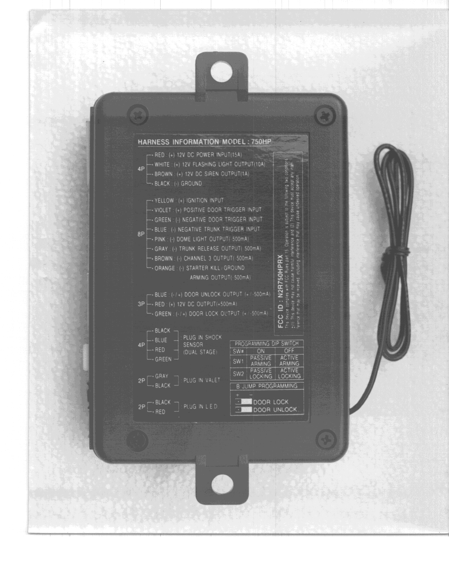 CRR - Superregenerative Receiver - FCC ID N2R750HPRX - Stevens Car Care Products, Inc. (1)