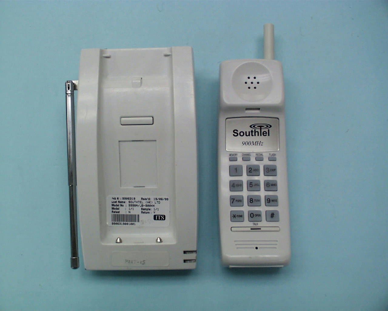 Cordless Phone Model S998A and BJ-900XX - FCC ID N2WS998A - SouthTel (HK) Ltd.