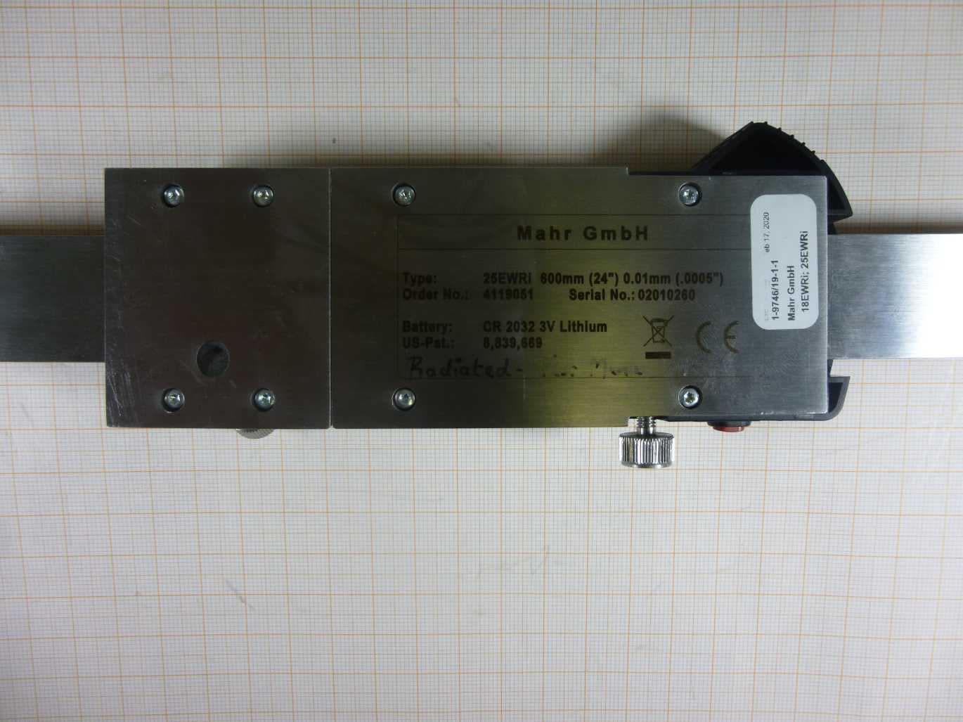 Digital Caliper / Universal Caliper - FCC ID N33MC1825EWRI - Mahr GmbH (2)