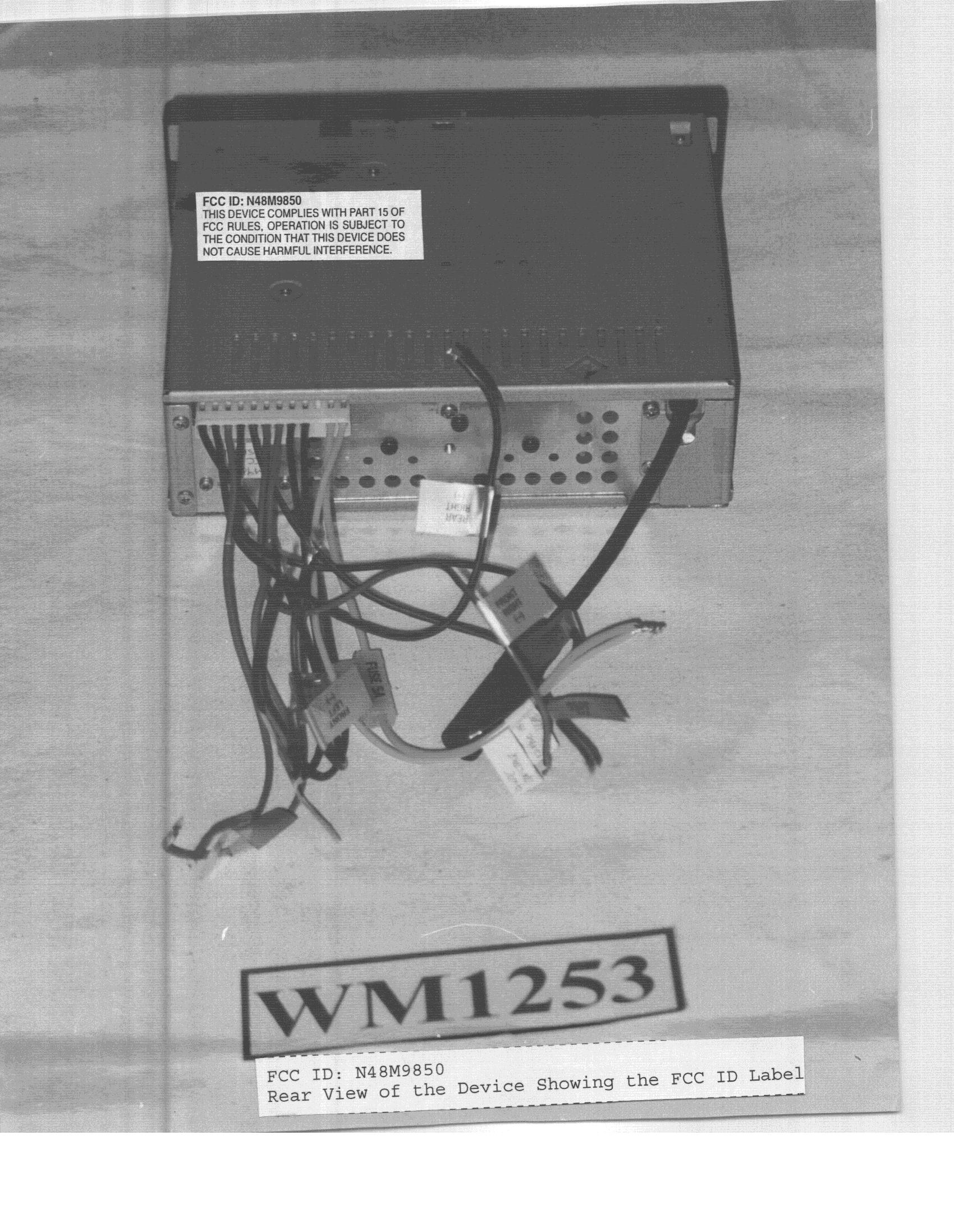 CXX - Communications Rcvr for use w/ licensed Tx and CBs - FCC ID N48M9850 - GPE International Ltd.