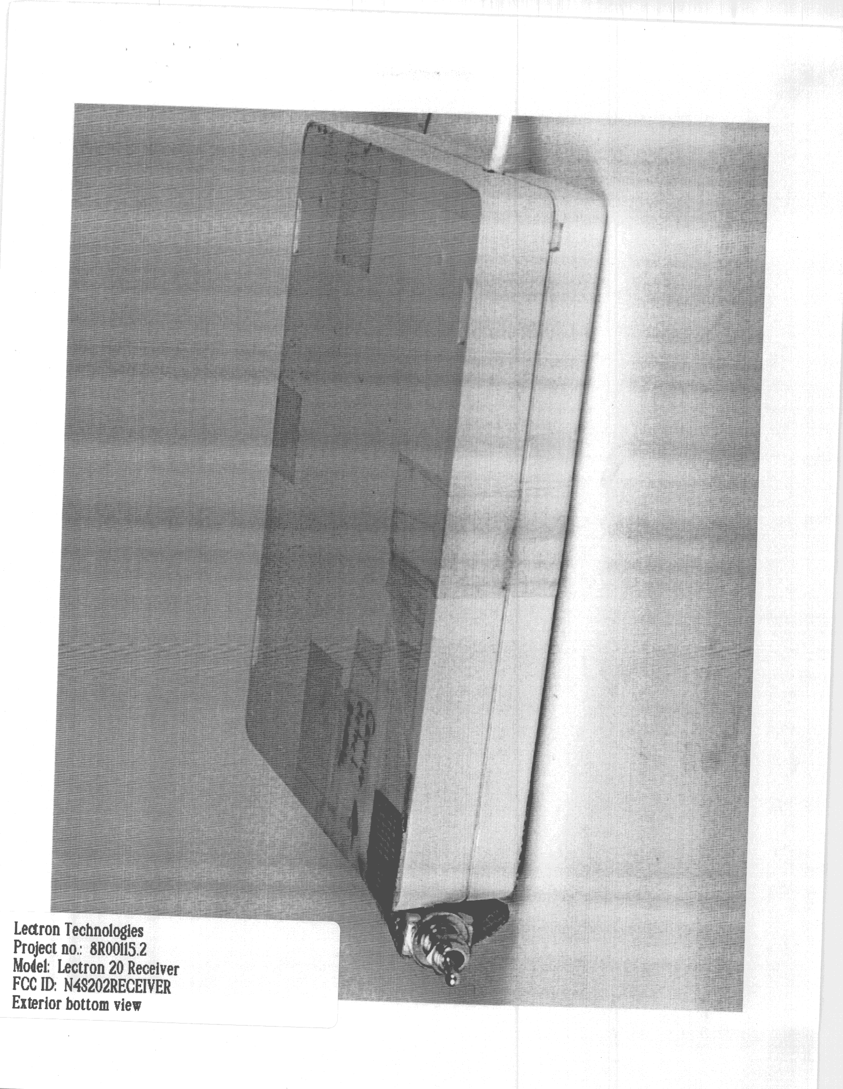 CRR - Superregenerative Receiver - FCC ID N4S202RECEIVER - Lectron Technologies Inc. (1)
