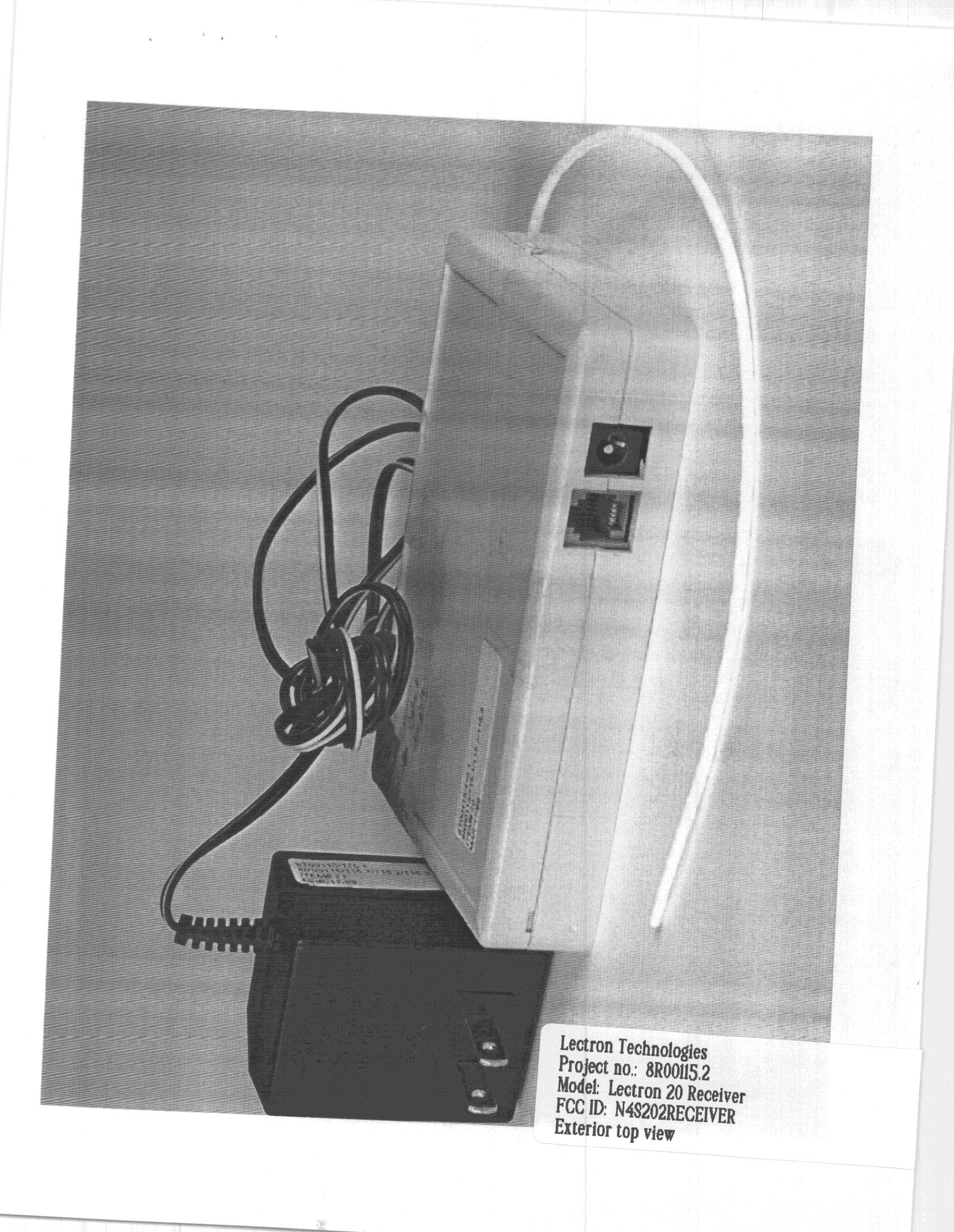 CRR - Superregenerative Receiver - FCC ID N4S202RECEIVER - Lectron Technologies Inc. (2)