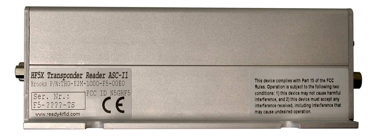 Inductive Tag Reader - FCC ID N5GHF5 - Brooks Automation Inc. (2)
