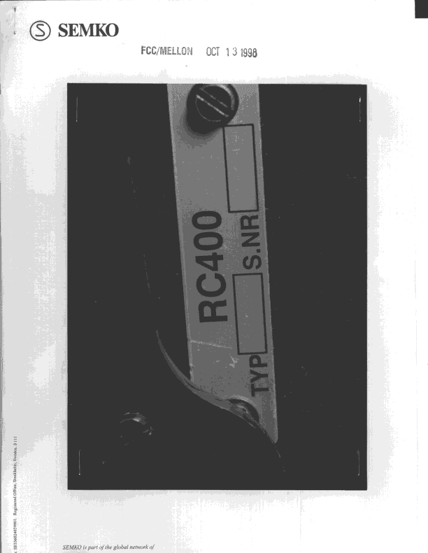 R/C Transmitter - FCC ID N5OSCANRECORC400 - Scanreco AB (3)