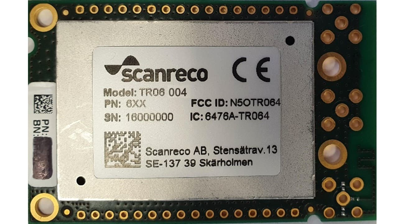 TR06 Transceiver Module - FCC ID N5OTR064 - Scanreco AB (2)