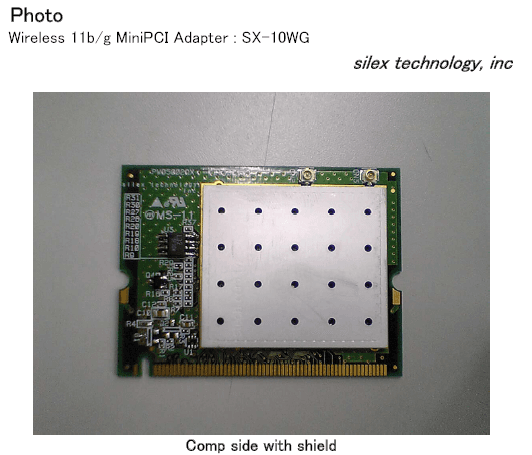 Wireless 802.11b/g transmitter module - FCC ID N6C-SX10WG - Silex Technology, Inc. (2)