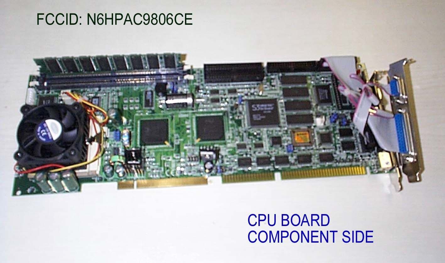 JBC - Part 15 Class B Computing Device/Personal Computer - FCC ID N6HPAC9806CE - A Plus
