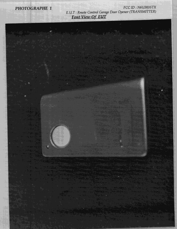 DSC - Part 15 Security/Remote Control Transmitter - FCC ID N6U303STX - GUARDIAN SHANGHAI CORP. (1)
