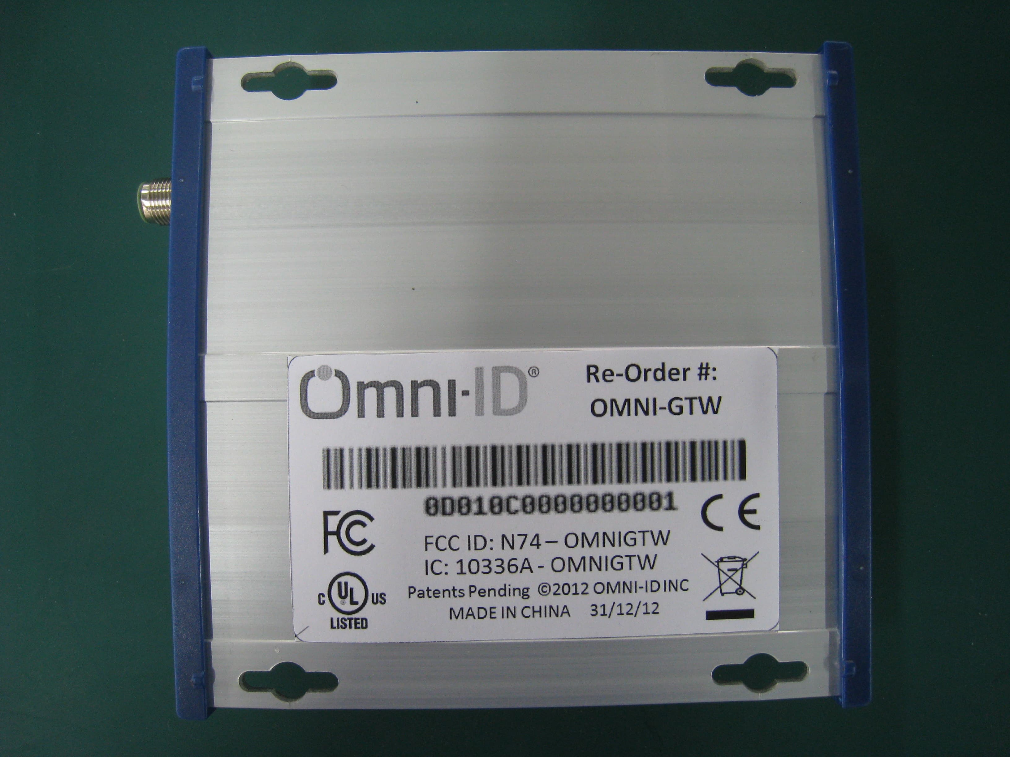 RFID Security Interrogator - FCC ID N74-OMNIGTW - Panasonic Corporation of North America