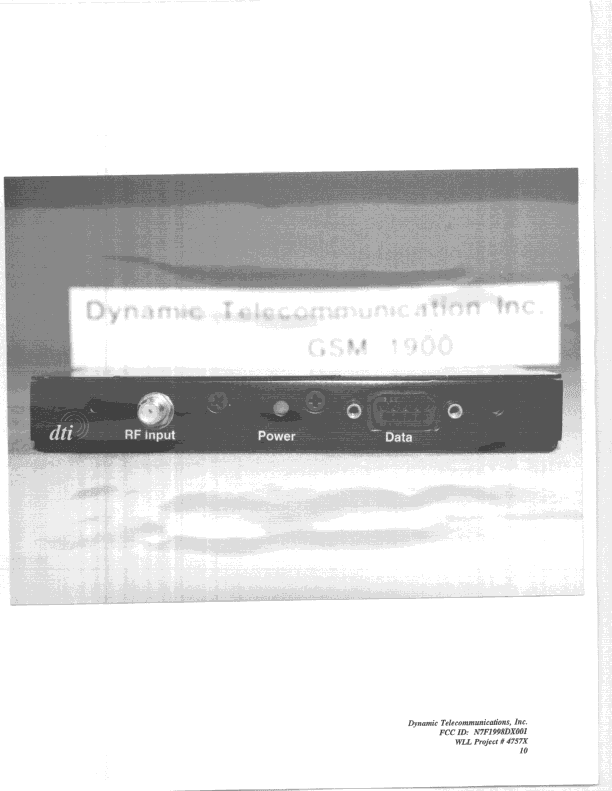 CSR - Scanning Receiver - FCC ID N7F1998DX001 - Dynamic Telecommunications Inc. (2)