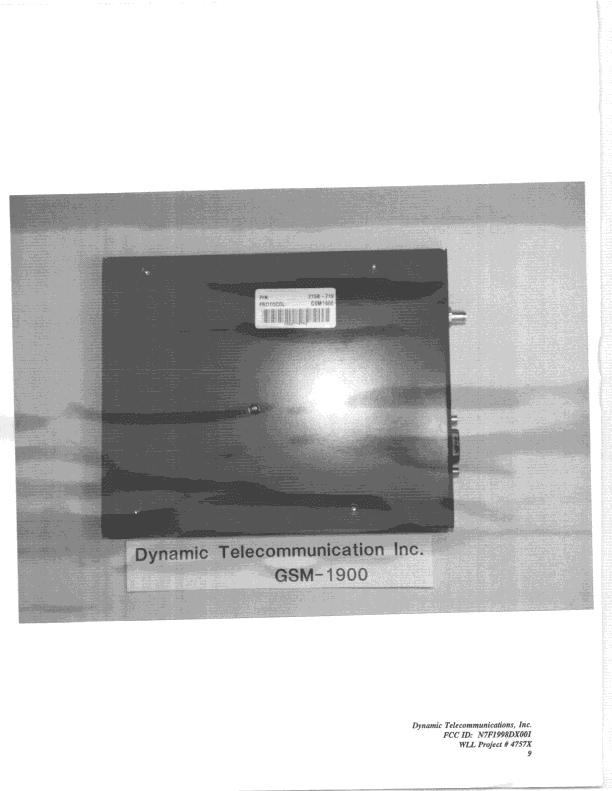 CSR - Scanning Receiver - FCC ID N7F1998DX001 - Dynamic Telecommunications Inc. (1)