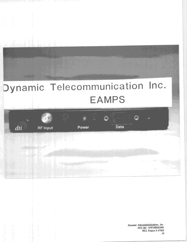CSR - Scanning Receiver - FCC ID N7F1998SG001 - Dynamic Telecommunications Inc. (4)