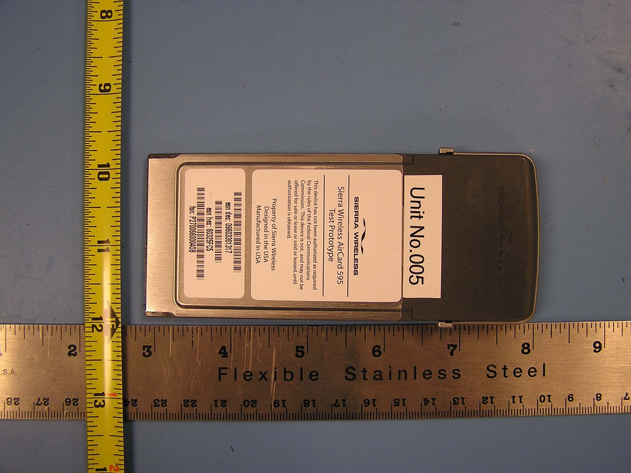 Wireless WAN Adapter - FCC ID N7NAC595 - Sierra Wireless, ULC (2)