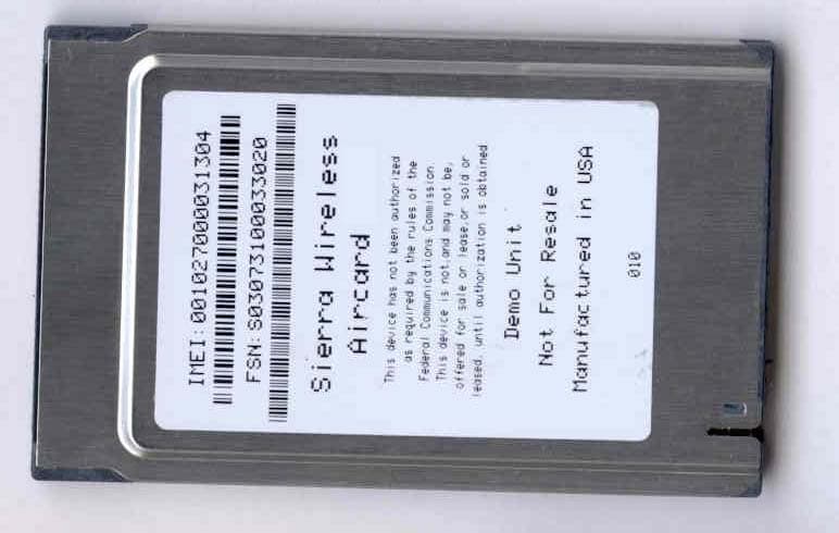 Multi-Mode & Multi-Band Wireless Network Card - FCC ID N7NAC860 - Sierra Wireless, ULC
