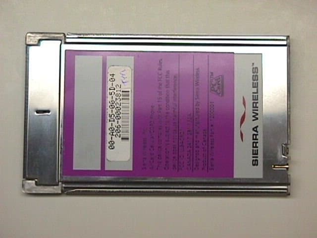 Wireless CDPD, PCMCIA, Type II modem - FCC ID N7NACRD2 - Sierra Wireless, ULC (3)