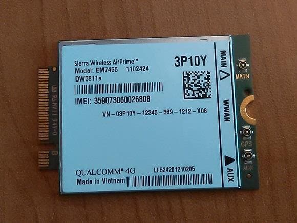Radio Module - FCC ID N7NEM7455 - Sierra Wireless, ULC