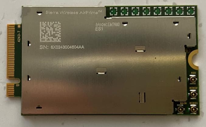 Wireless Module - FCC ID N7NEM76 - Sierra Wireless, ULC