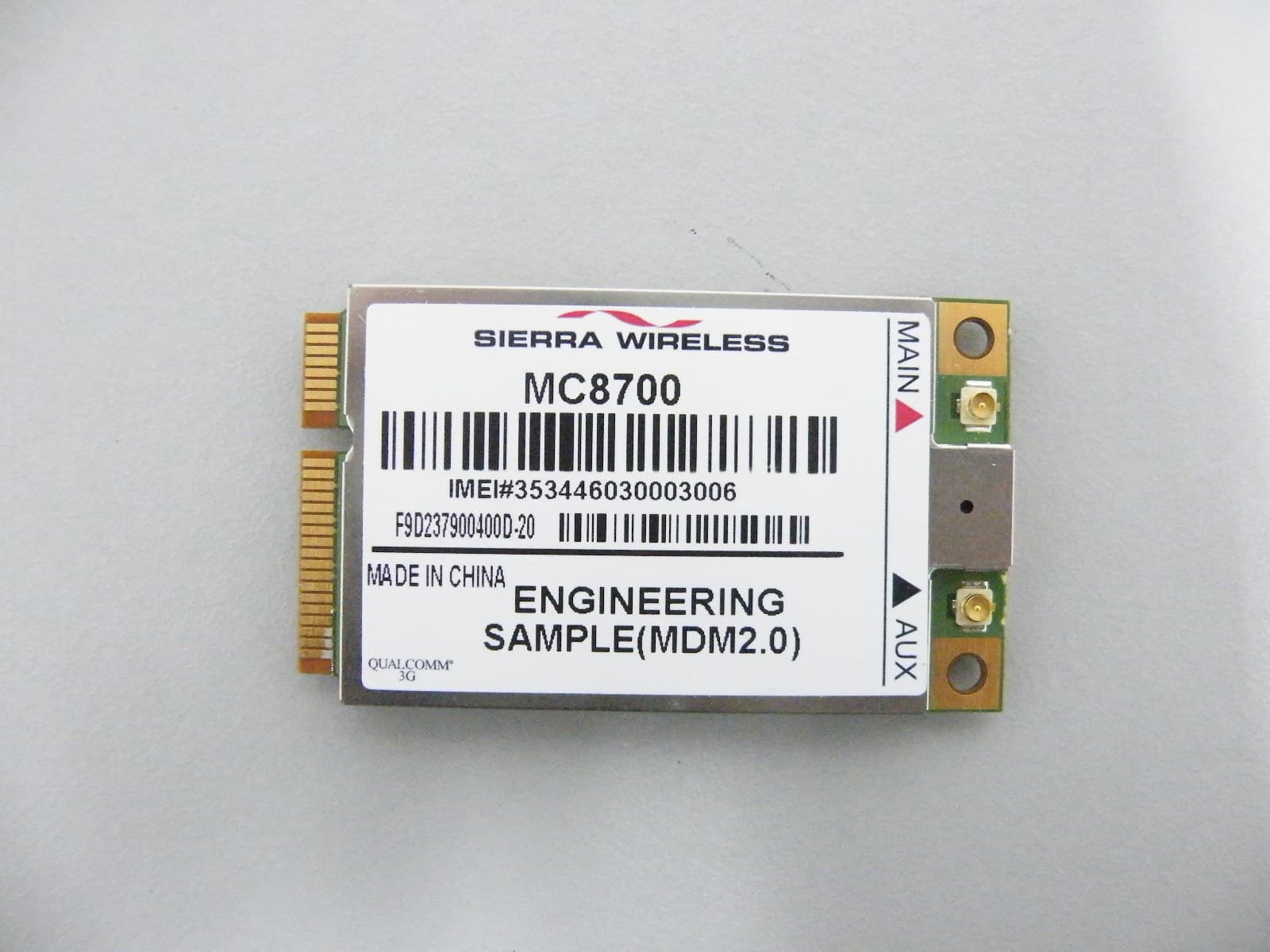 MC8700 GSM/GPRS/EDGE/UMTS/HSDPA/HSUPA/HSPA + Module - FCC ID N7NMC8700 - Sierra Wireless, ULC