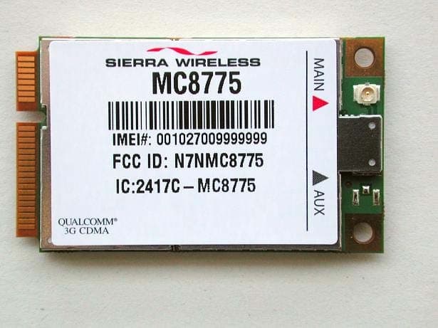 Multi-Mode & Multi-Band Wireless Network MiniCard - FCC ID N7NMC8775 - Sierra Wireless, ULC