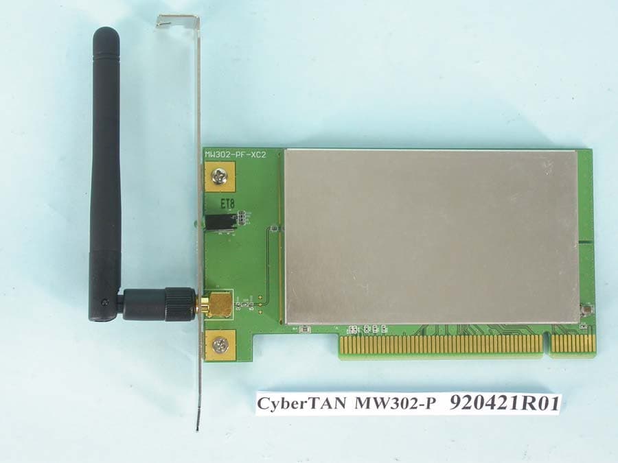 11M WLAN PCI Adapter - FCC ID N89-MW302P - CyberTAN Technology Inc.