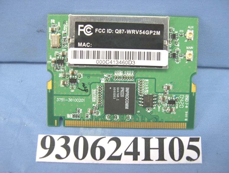 54M WLAN Mini PCI Module - FCC ID N89-WM610P - CyberTAN Technology Inc.