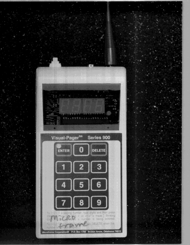 DXX - Part 15 Low Power Communication Device Transmitter - FCC ID N8X1904 - Microframe Corporation (1)