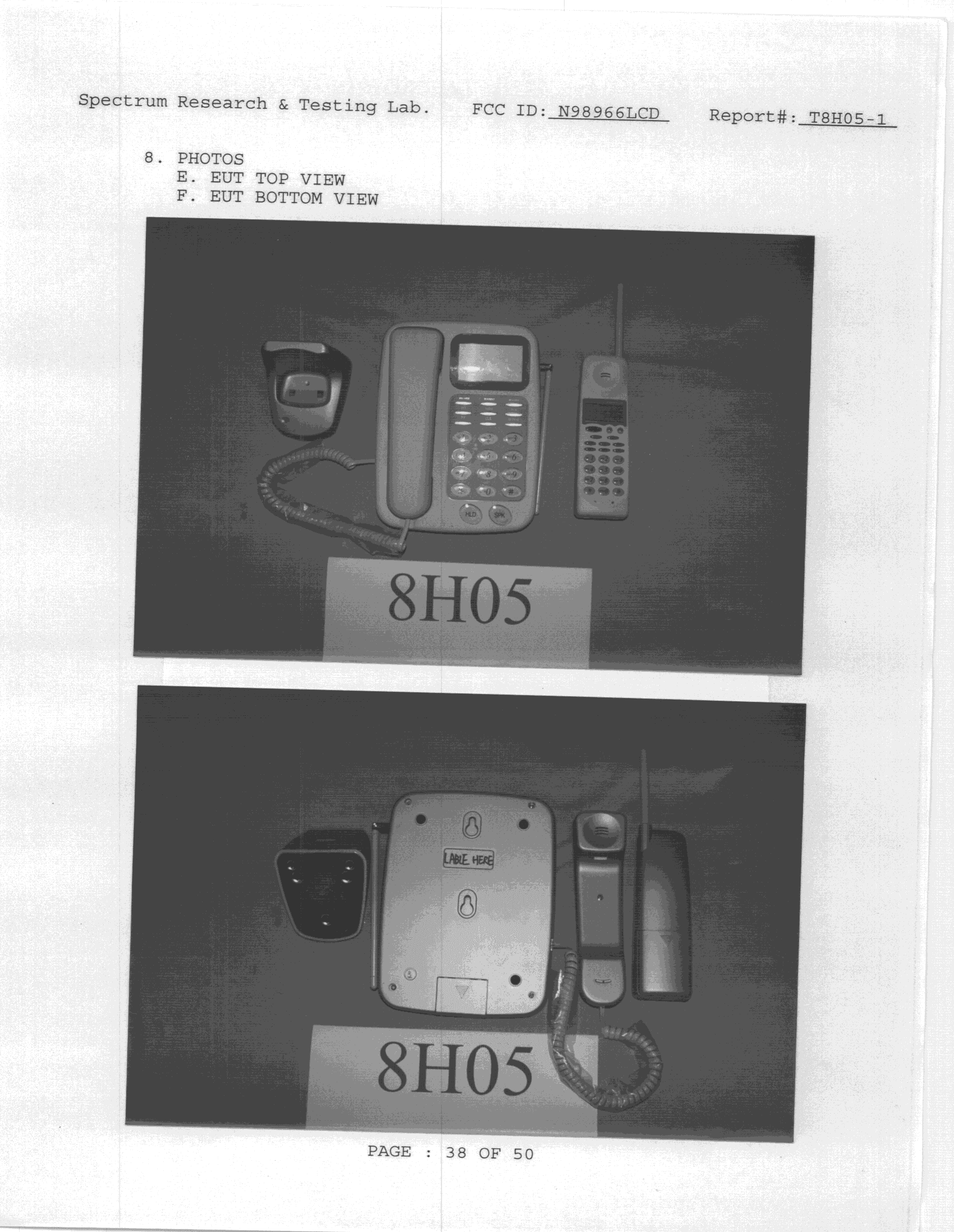 ETS - Part 15 Cordless Telephone System - FCC ID N98966LCD - Chincowell Industries Co Ltd (4)