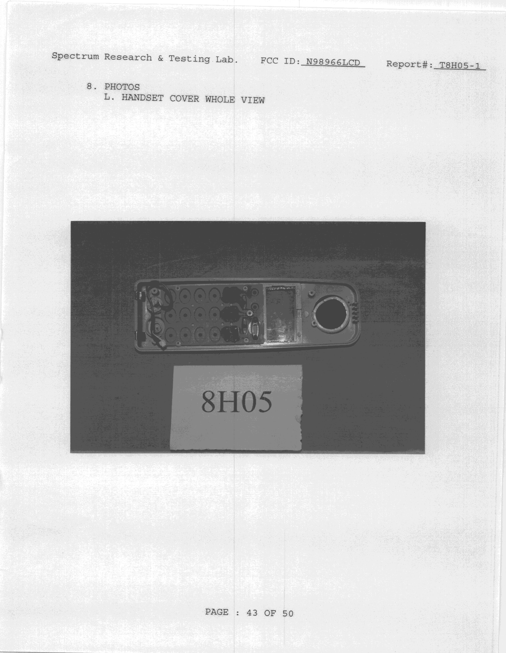 ETS - Part 15 Cordless Telephone System - FCC ID N98966LCD - Chincowell Industries Co Ltd (3)