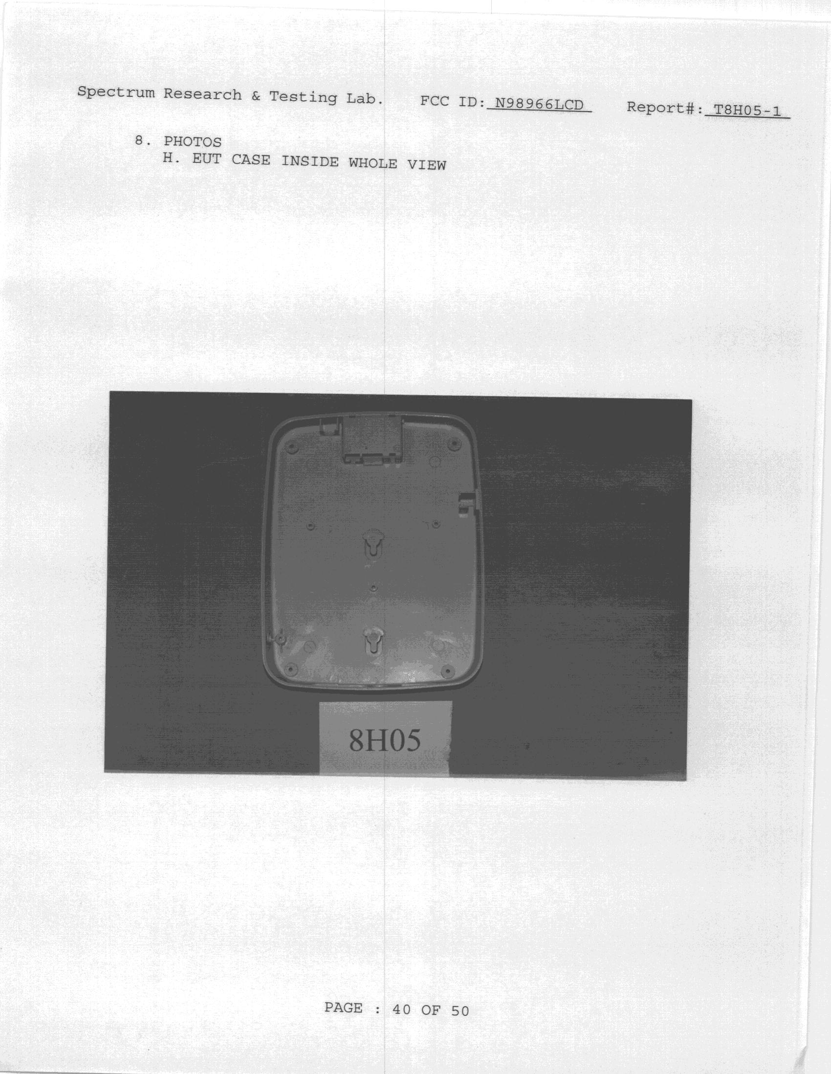ETS - Part 15 Cordless Telephone System - FCC ID N98966LCD - Chincowell Industries Co Ltd (2)
