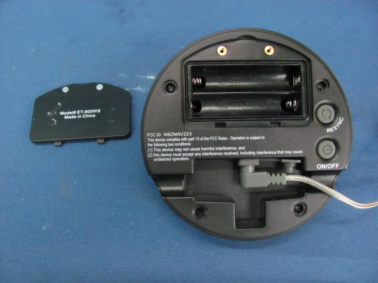 433MHz Wireless BBQ Thermometer - FCC ID N9ZMAV223 - Ewig Industries Macao Commercial Offshore Limited