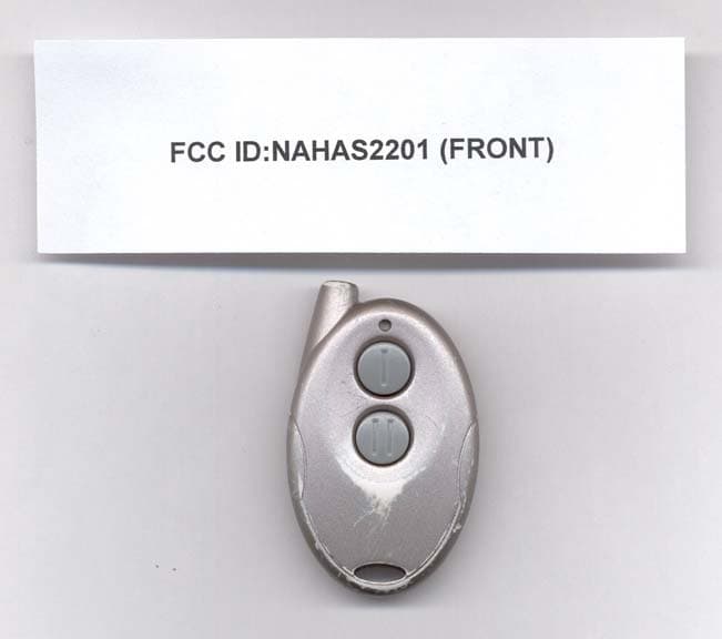 TRANSMITTER - FCC ID NAHAS2201 - Autostart