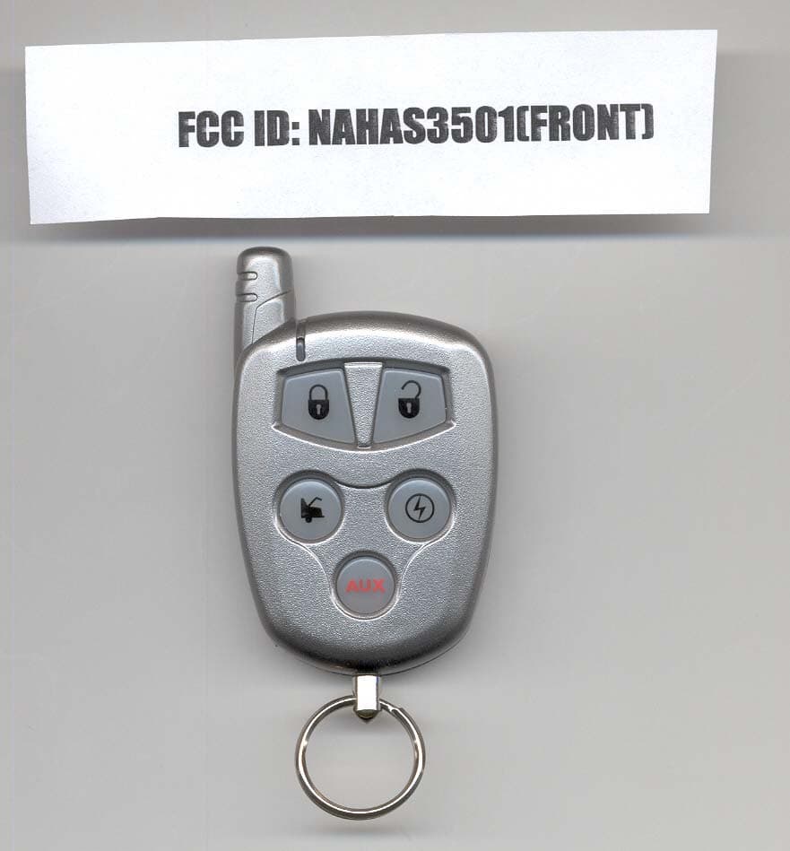 SECURITY TRANSMITTER - FCC ID NAHAS3501 - Autostart