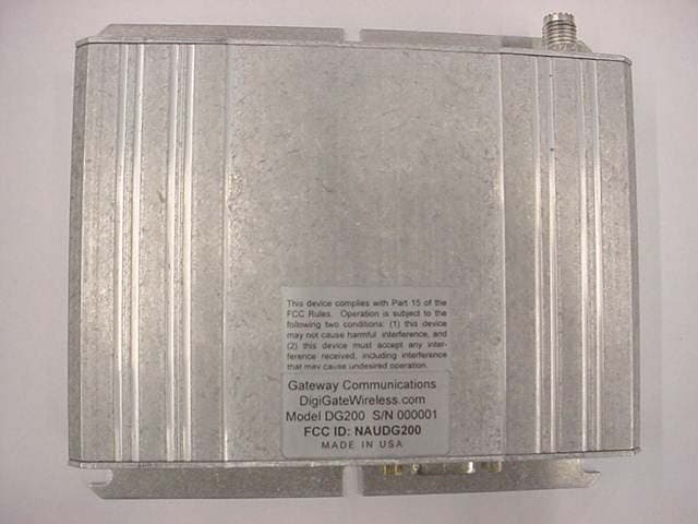 VHF Data Transceiver - FCC ID NAUDG200 - Gateway Communications Inc
