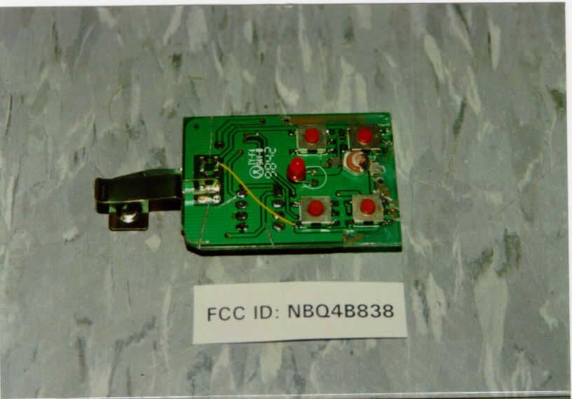 Remote Transmitter - FCC ID NBQ4B838 - Secure Pro Holdings Limited