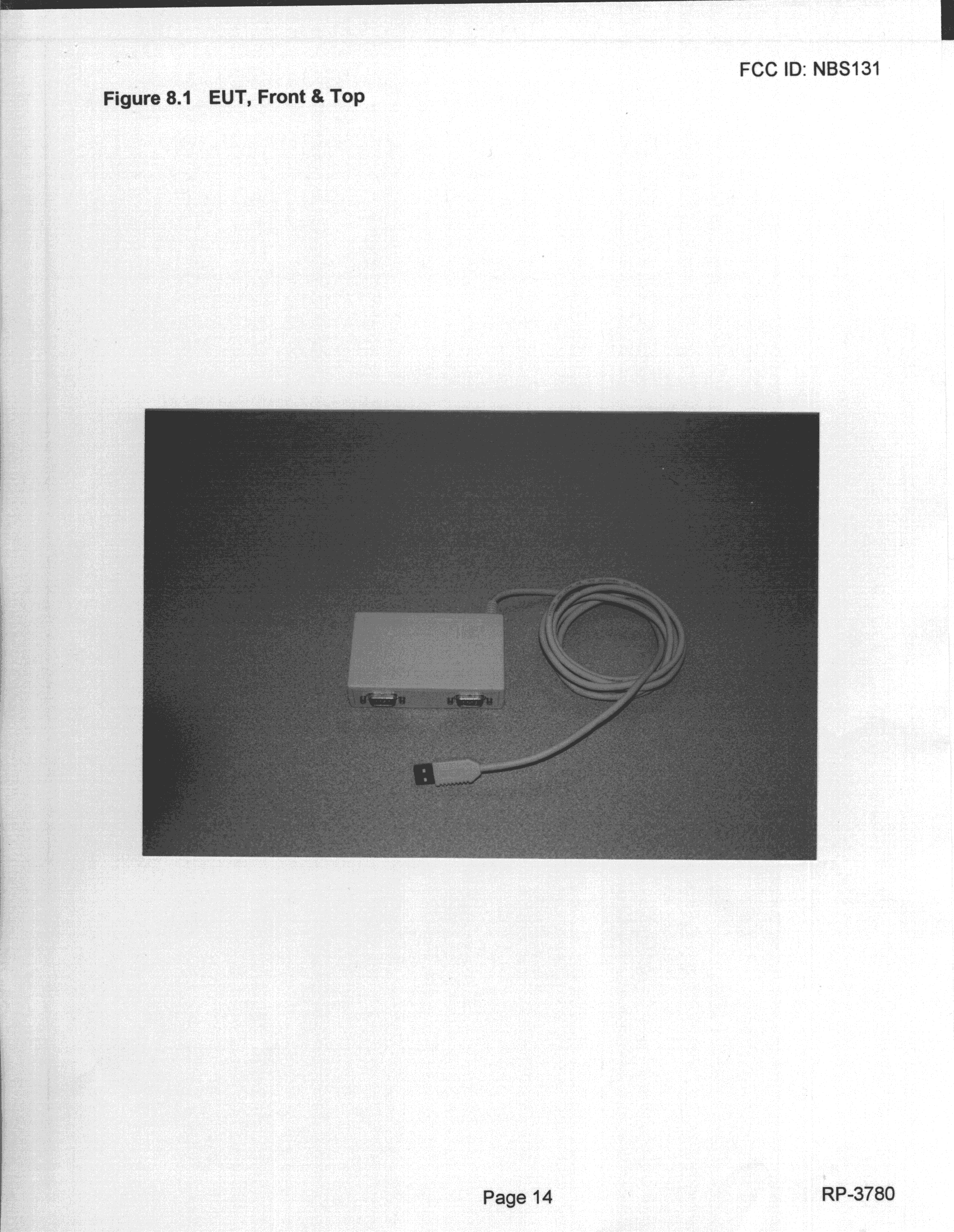 JBP - Part 15 Class B Computing Device Peripheral - FCC ID NBS131 - Central Data Corporation (2)